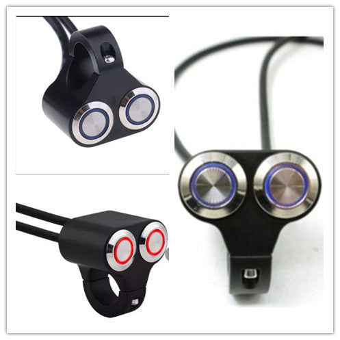 Interrupteur de moto Angel Yeux avec interrupteur à lumière Interrupteur automatique sans interrupteur de verrouillage