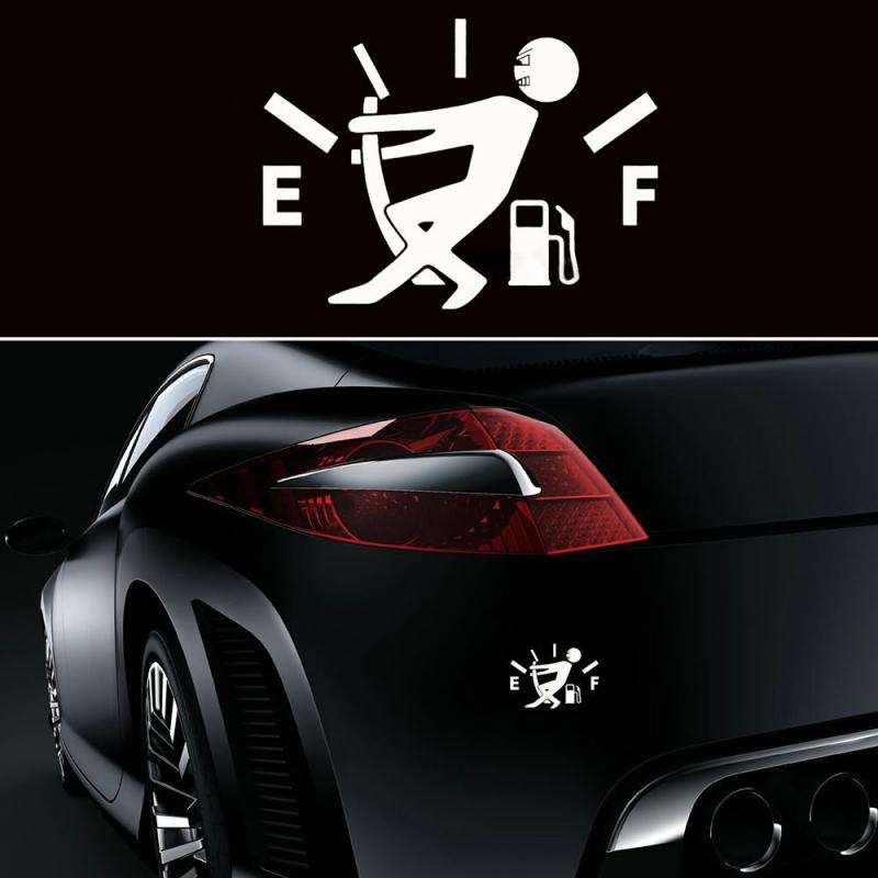 Funny Car Sticker Tirez Pointeur de réservoir de carburant Ef Car Sticker de réservoir de carburant Vinyl Sticker