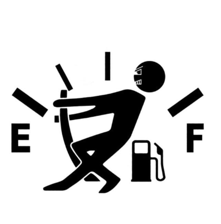 Funny Car Sticker Tirez Pointeur de réservoir de carburant Ef Car Sticker de réservoir de carburant Vinyl Sticker