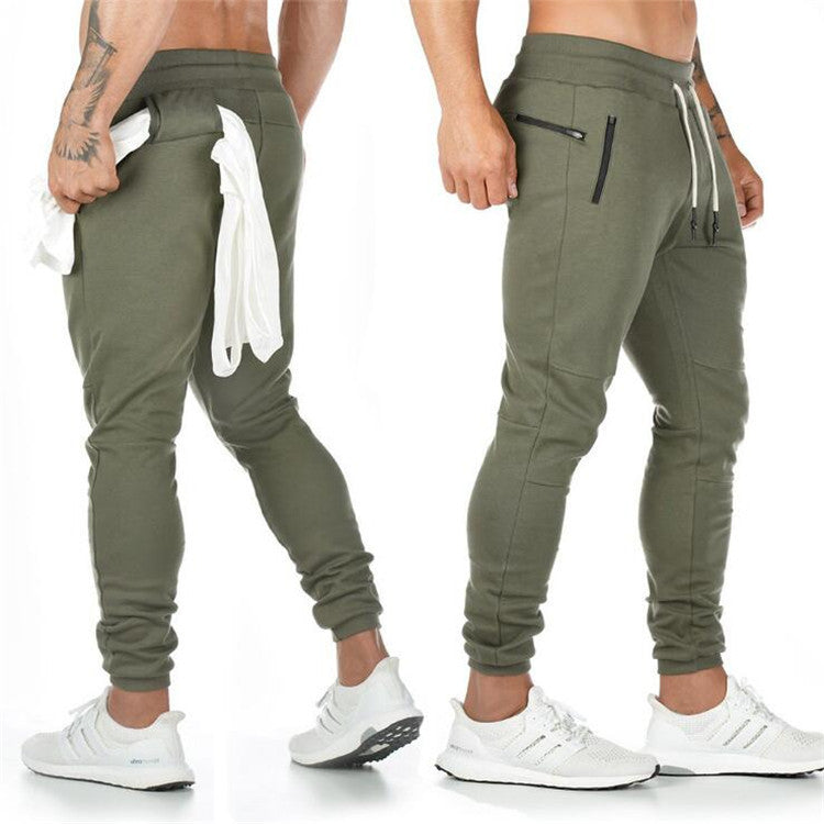 Pantalon sport Fitness pour hommes Pantalon de pendaison Courant Pantalon d'entraînement pieds