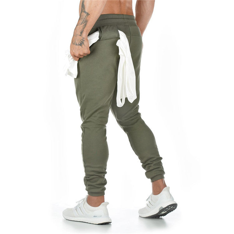 Pantalon sport Fitness pour hommes Pantalon de pendaison Courant Pantalon d'entraînement pieds