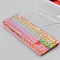 Punk Electroplating à 87 clés filé Real mécanique Axis bleu jeu lumineux jeu clavier