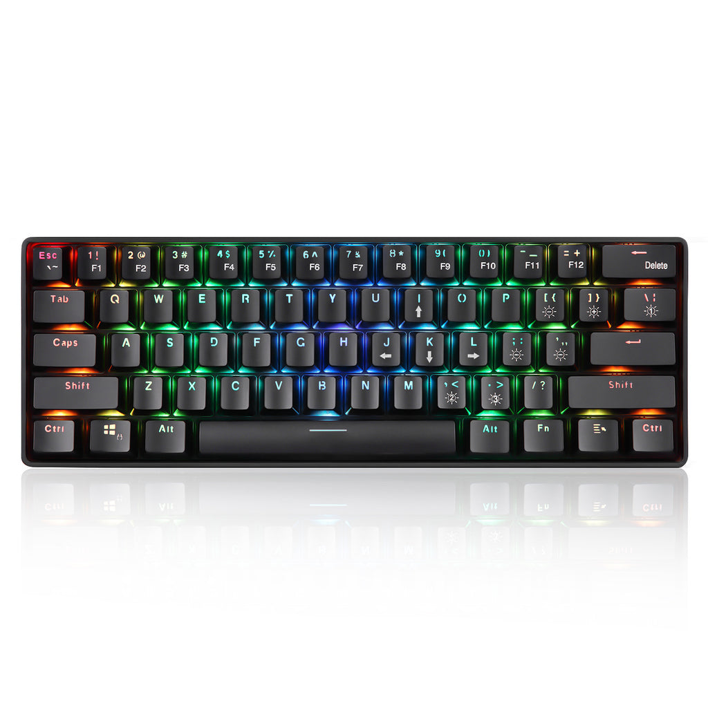 61-Key Dual Mode 2.4G Wireless RGB Mechanical Keyboard