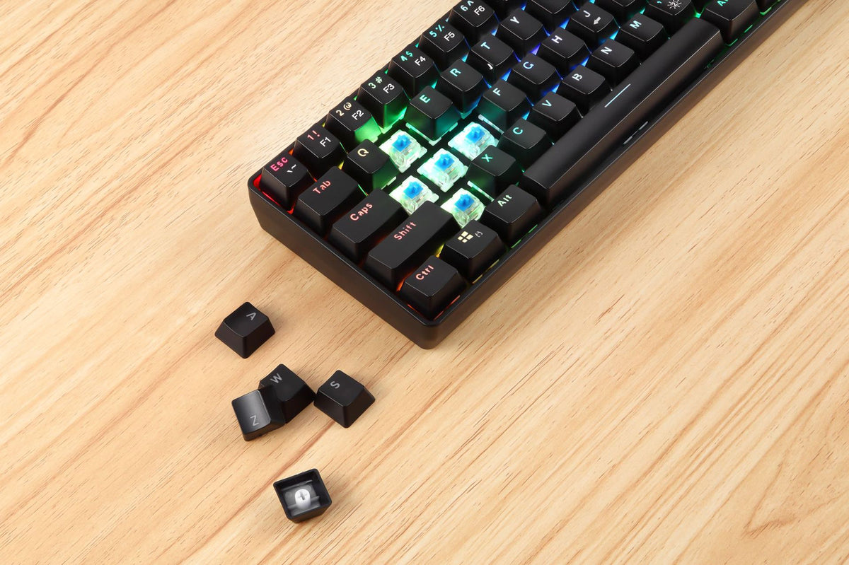 61-Key Dual Mode 2.4G Wireless RGB Mechanical Keyboard
