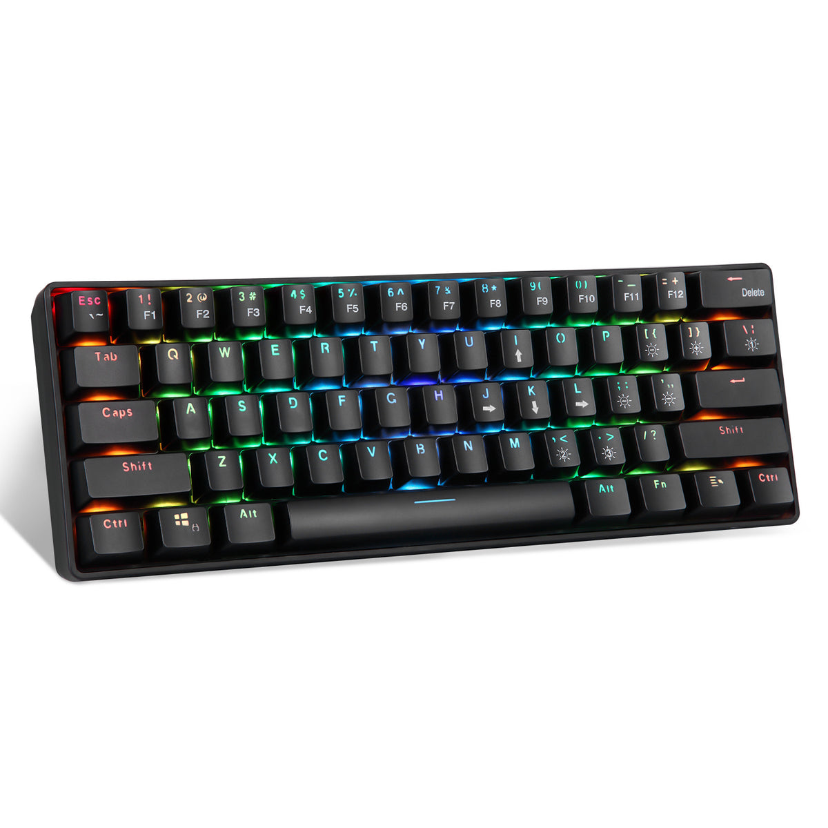 61-Key Dual Mode 2.4G Wireless RGB Mechanical Keyboard