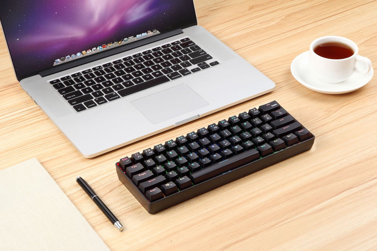 61-Key Dual Mode 2.4G Wireless RGB Mechanical Keyboard