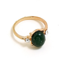 Anneau de bague multipiéce avec diamants Exagération émeraude Anneau de joint en forme de serpent 7-piéce Se