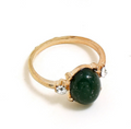 Anneau de bague multipiéce avec diamants Exagération émeraude Anneau de joint en forme de serpent 7-piéce Se