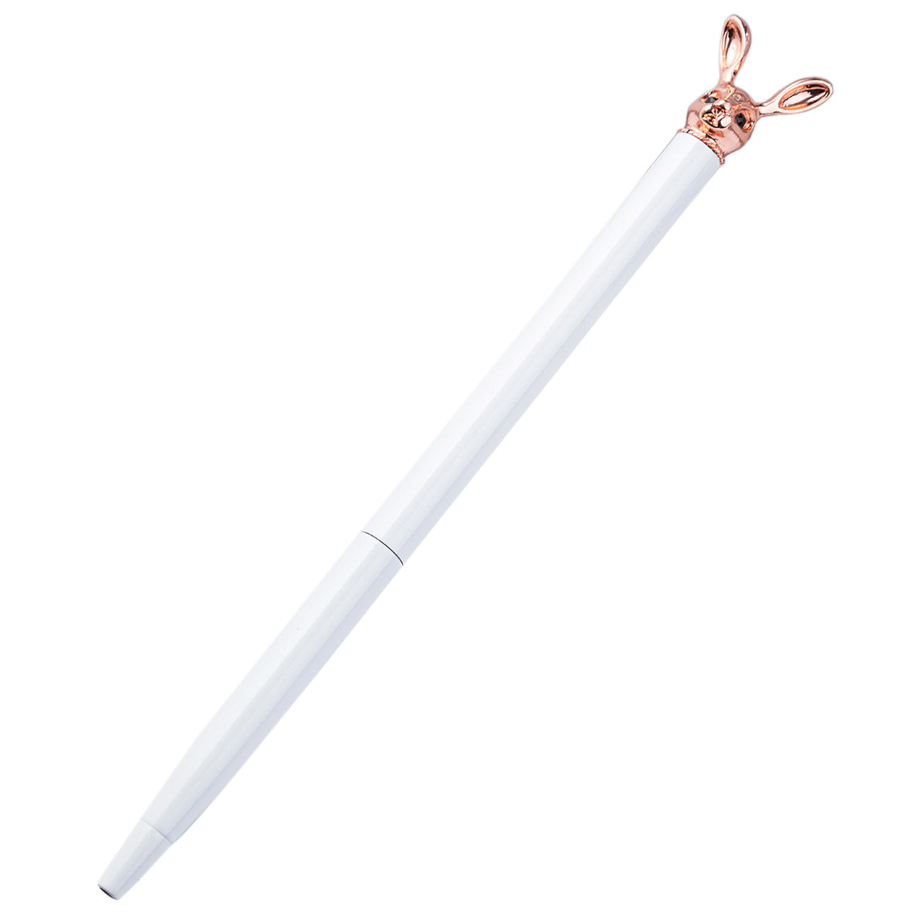 Stylo à bille en métal de la mode coréenne mignon lapin métal stylo rotatif en métal stylo balle