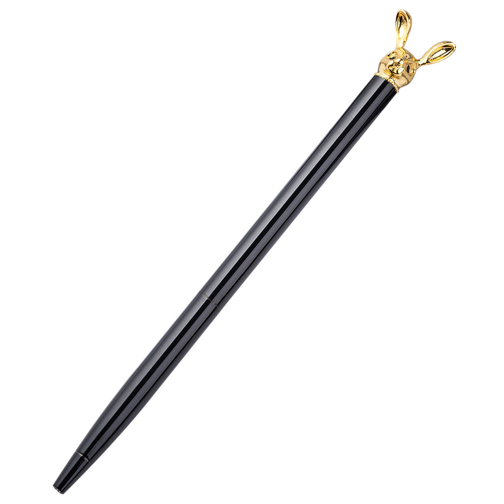 Stylo à bille en métal de la mode coréenne mignon lapin métal stylo rotatif en métal stylo balle
