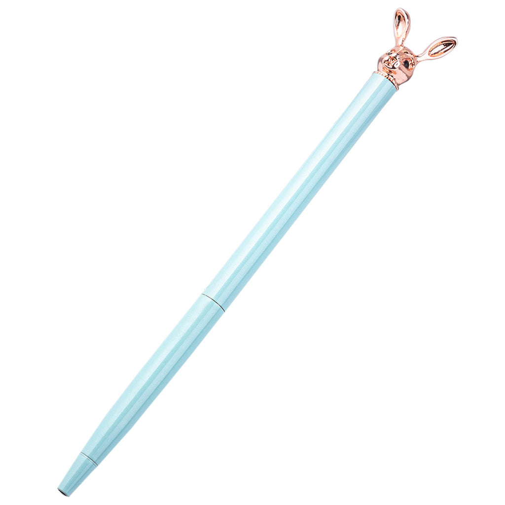 Stylo à bille en métal de la mode coréenne mignon lapin métal stylo rotatif en métal stylo balle