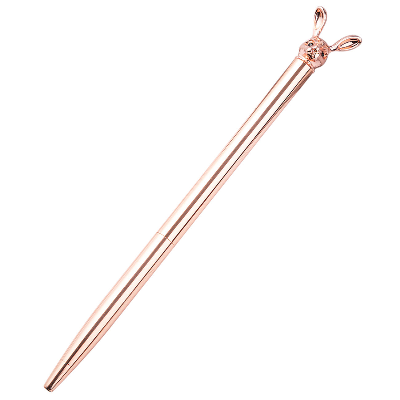 Stylo à bille en métal de la mode coréenne mignon lapin métal stylo rotatif en métal stylo balle