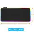 Lumineux RGB Mouse Pad Lumineux Symphony Jeu LED tapis de table en caoutchouc