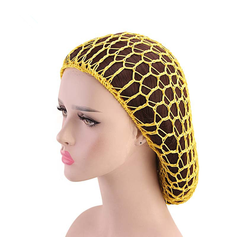 Les femmes Crocheter main filet de cheveux Drooping
