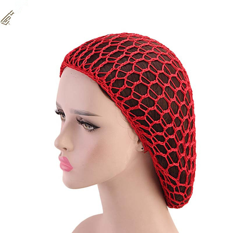 Les femmes Crocheter main filet de cheveux Drooping