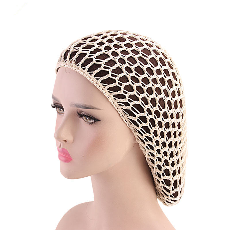 Les femmes Crocheter main filet de cheveux Drooping