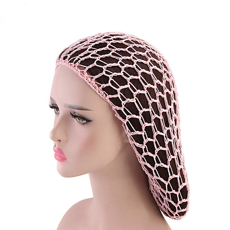 Les femmes Crocheter main filet de cheveux Drooping