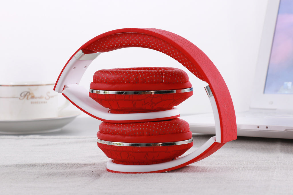 Burst Universal Interface Casque pliable Téléphone portable casque avec Microphone Couleur Fash