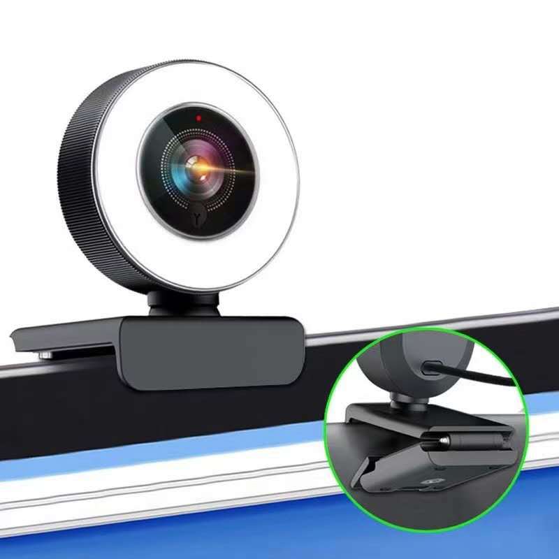 Caméra de réseau d'ordinateur haute définition avec la lumière de remplissage Usb