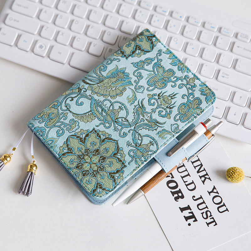 Notebook and Notepad Flying Blue Flower Series