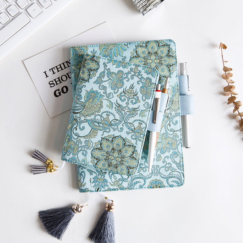 Notebook and Notepad Flying Blue Flower Series
