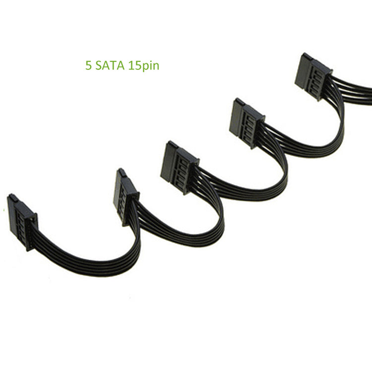 Molex 4pin IDE 1 à 5 SATA 15Pin alimentation de disque dur Spl