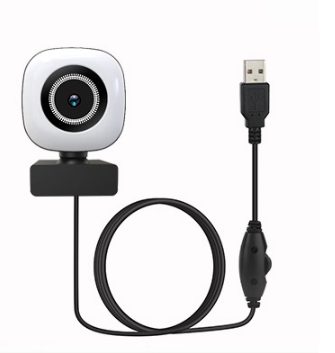 Modèle privé 4K Diffusion en direct Beauty Light Supplément Caméra informatique Usb Vidéo Hd Webca