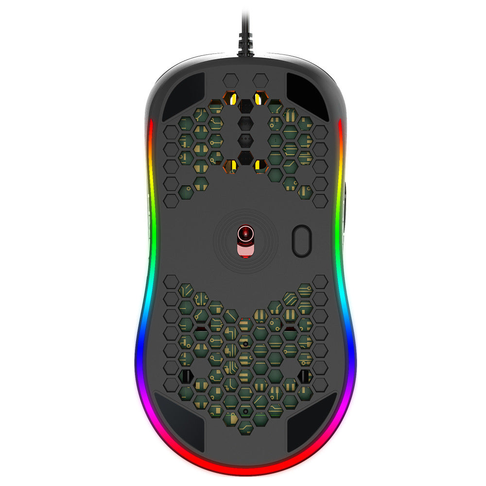 Souris mécanique de jeu filaire E-Sports avec Glow Rgb