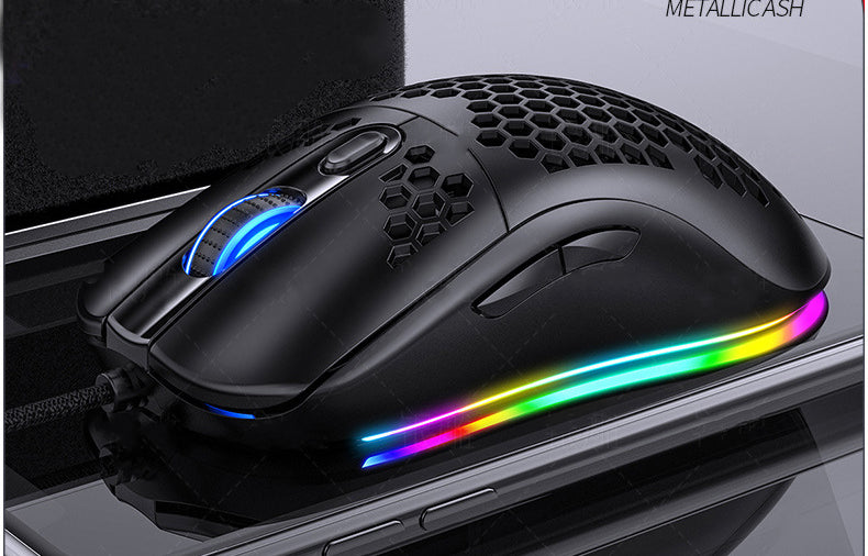 Souris mécanique de jeu filaire E-Sports avec Glow Rgb