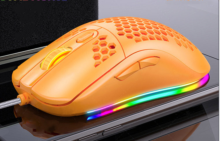 Souris mécanique de jeu filaire E-Sports avec Glow Rgb