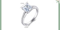 Bracelet platine en argent de luxe classique avec bague diamant