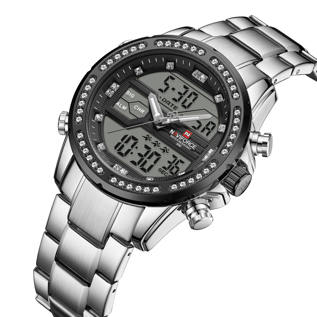 Montres d'affaires Quartz pour hommes Montres en acier inoxydable Montres de sport pour hommes