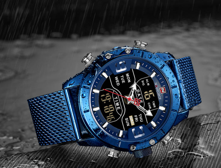 Montre électronique pour hommes Quartz Business