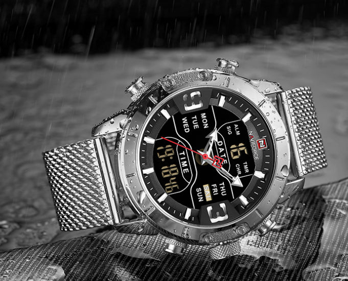 Montre électronique pour hommes Quartz Business