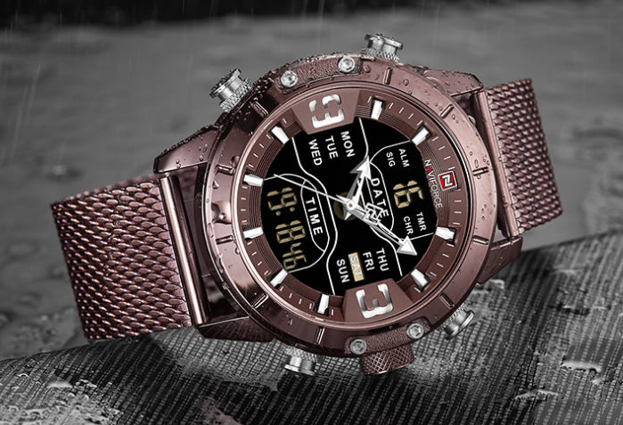 Montre électronique pour hommes Quartz Business