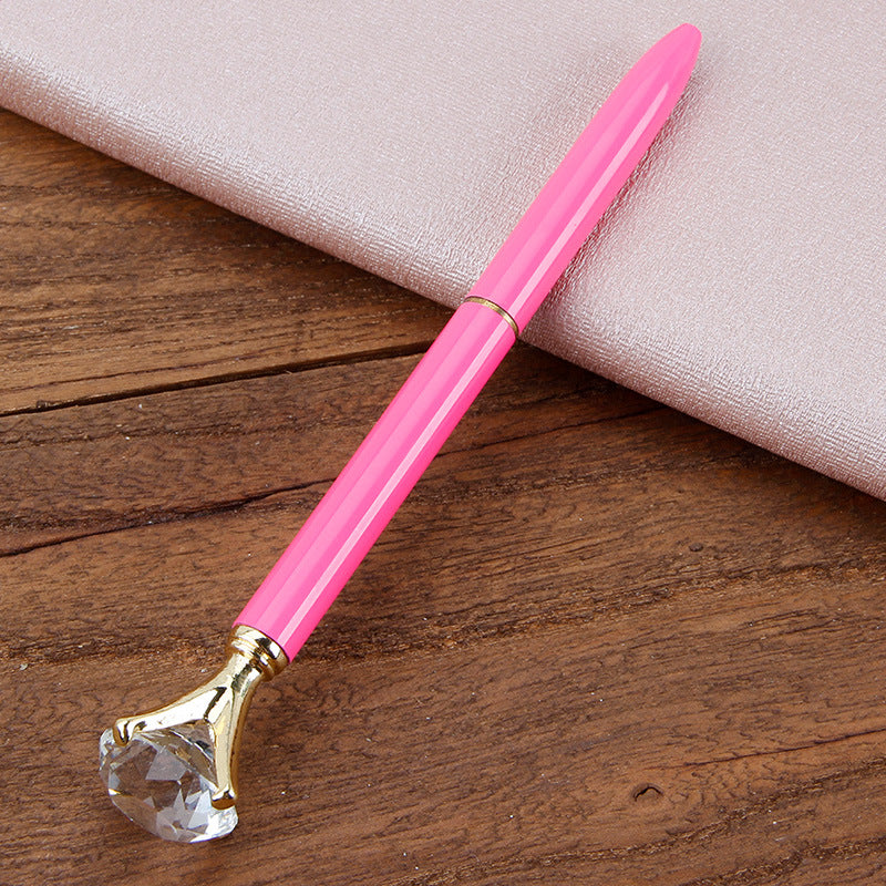 Stylo à bille en métal Cadeau étudiant Stylo à bille en diamant Stylo à cristal créatif