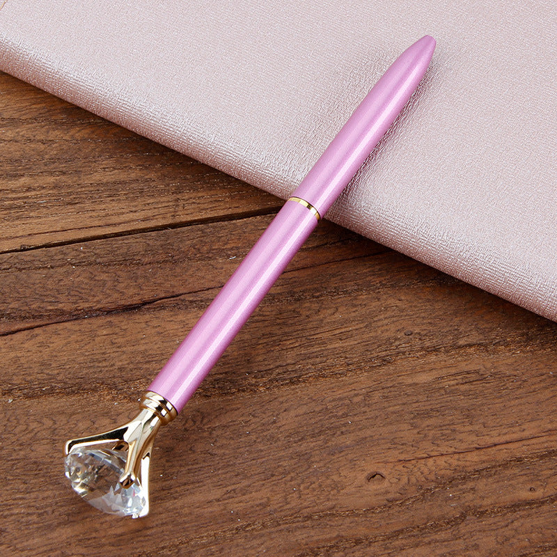 Stylo à bille en métal Cadeau étudiant Stylo à bille en diamant Stylo à cristal créatif