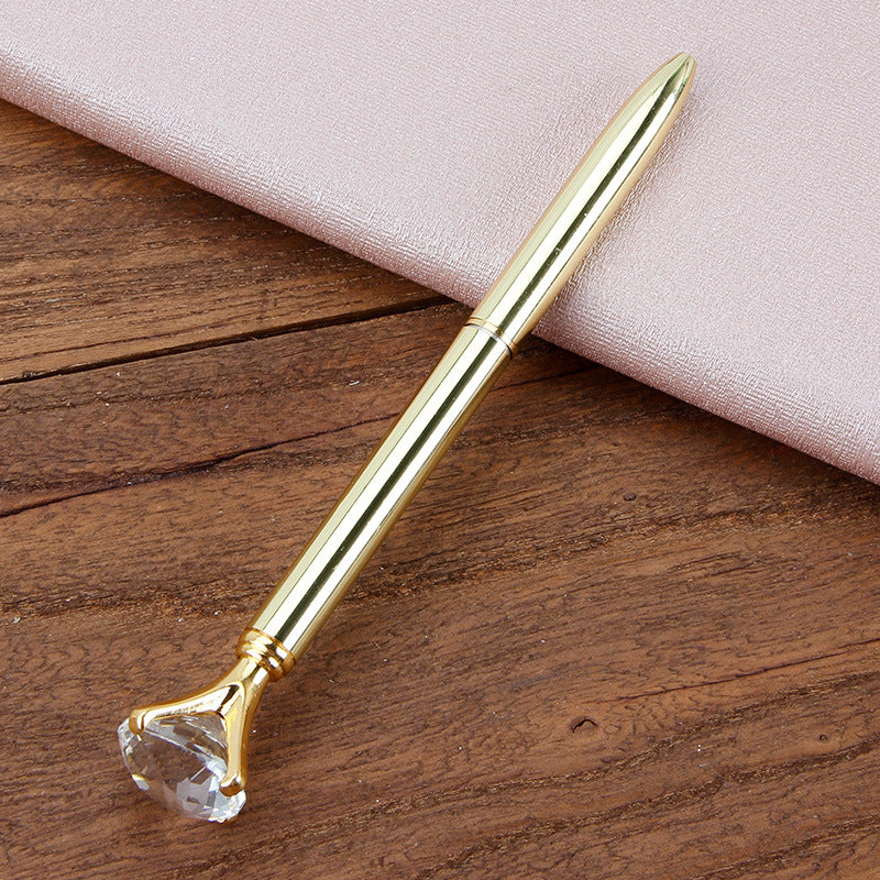 Stylo à bille en métal Cadeau étudiant Stylo à bille en diamant Stylo à cristal créatif