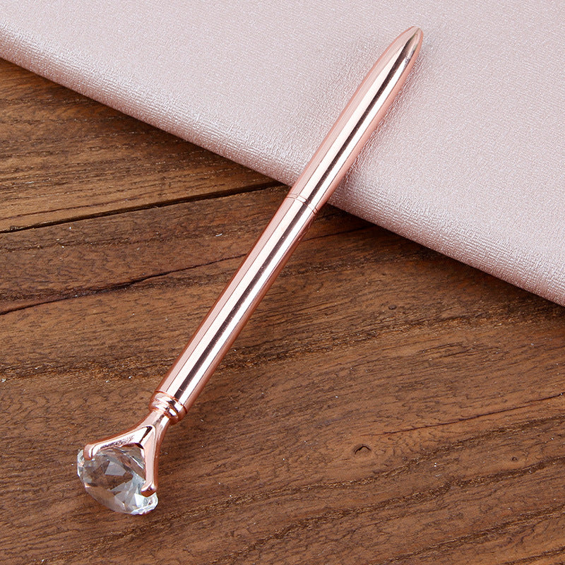 Stylo à bille en métal Cadeau étudiant Stylo à bille en diamant Stylo à cristal créatif