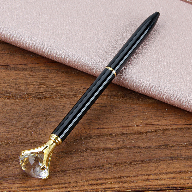Stylo à bille en métal Cadeau étudiant Stylo à bille en diamant Stylo à cristal créatif