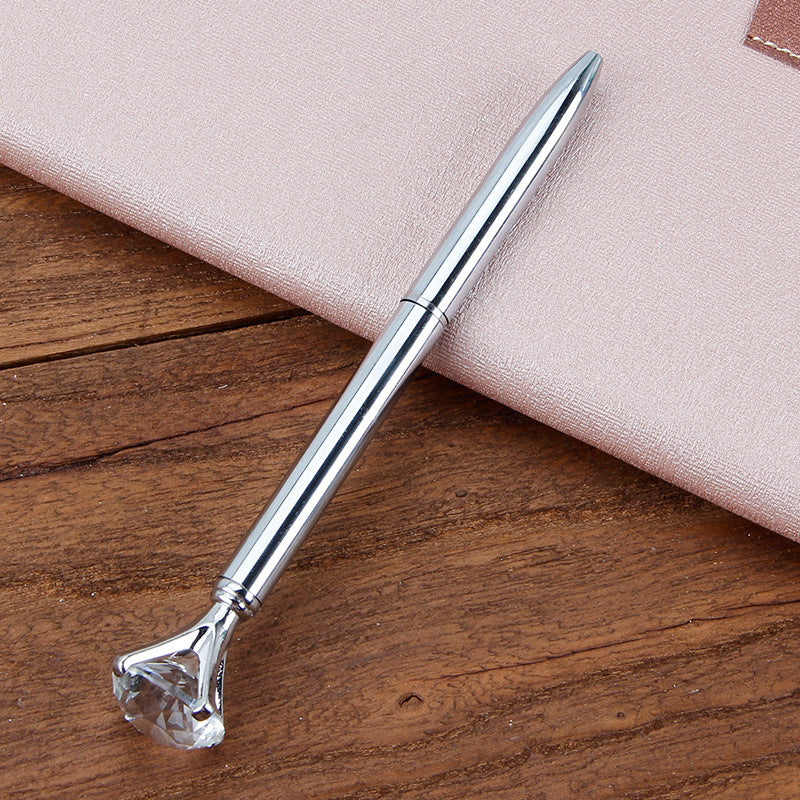 Stylo à bille en métal Cadeau étudiant Stylo à bille en diamant Stylo à cristal créatif