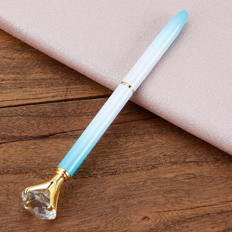 Stylo à bille en métal Cadeau étudiant Stylo à bille en diamant Stylo à cristal créatif