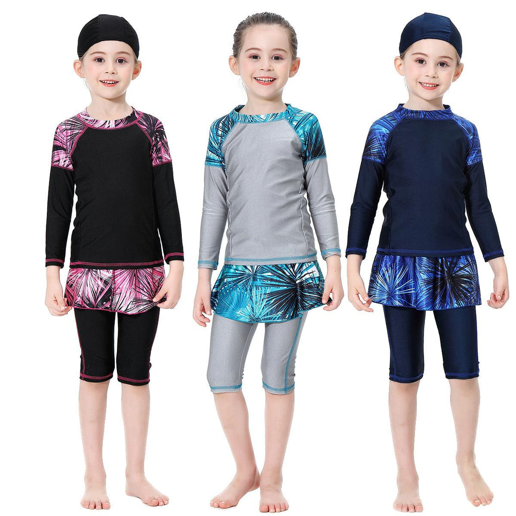 Robe de bain conservatrice avec manches longues