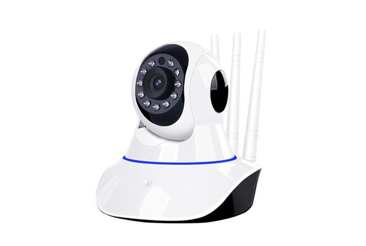 Smart Rotary Head Shaker Wifi Remote Wireless Network Trois Antenne Caméra Accueil Moni