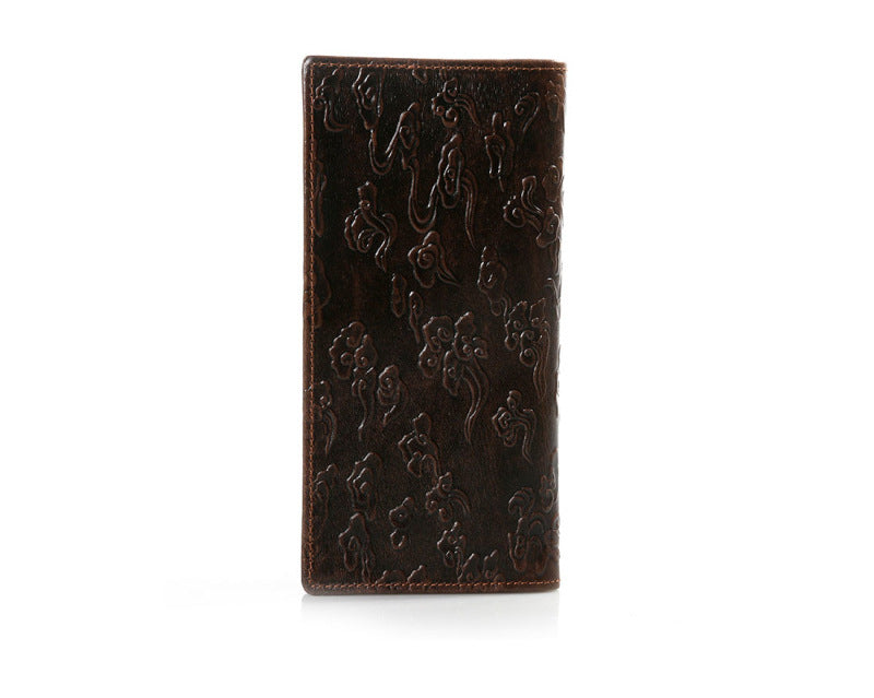 Porte-monnaie en Cuir de Dragon Vintage Homme en trois dimensions