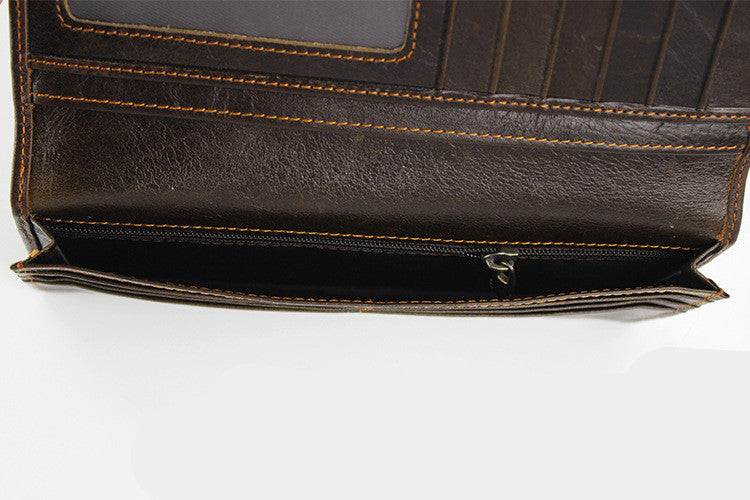 Porte-monnaie en Cuir de Dragon Vintage Homme en trois dimensions