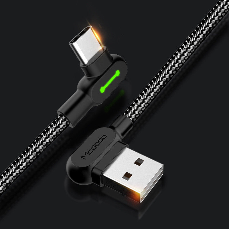 TYPE-C Câble de charge Android Micro Elbow Câble de données