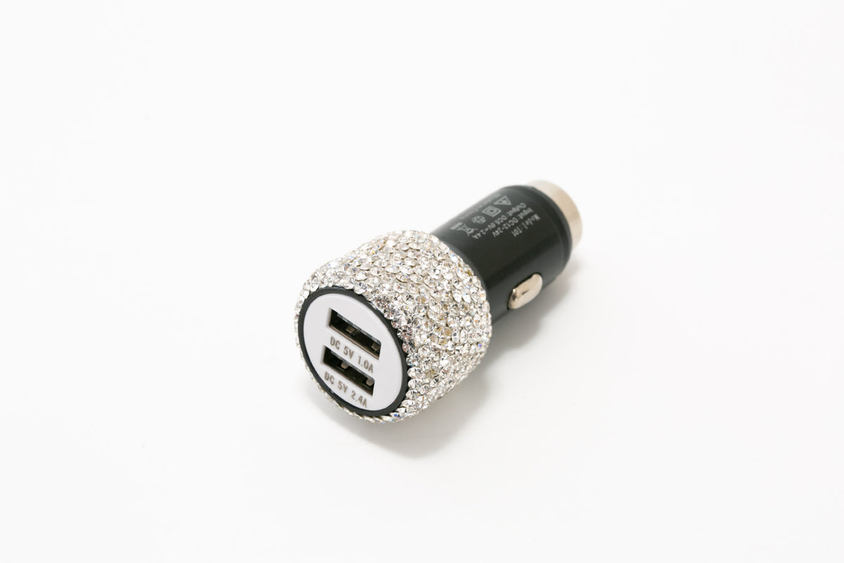 2.4 Dual Port Car Mobile Phone Charger with One to Two Diamond Dual USB Car Charging