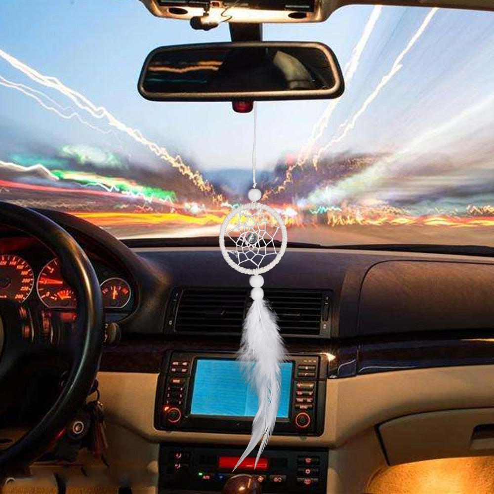 Mini Dreamcatcher Pendentif indien Dreamcatchers Voiture et sac Décor Wind Chimes & Home Wall Ha