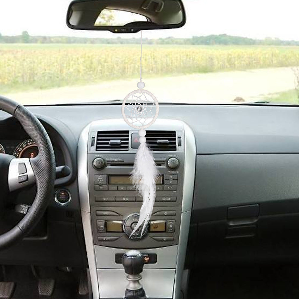 Mini Dreamcatcher Pendentif indien Dreamcatchers Voiture et sac Décor Wind Chimes & Home Wall Ha